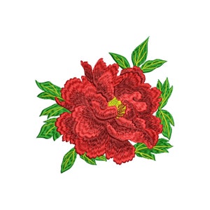 Desenho de bordado à máquina &quot;Rose&quot; de 4 tamanhos