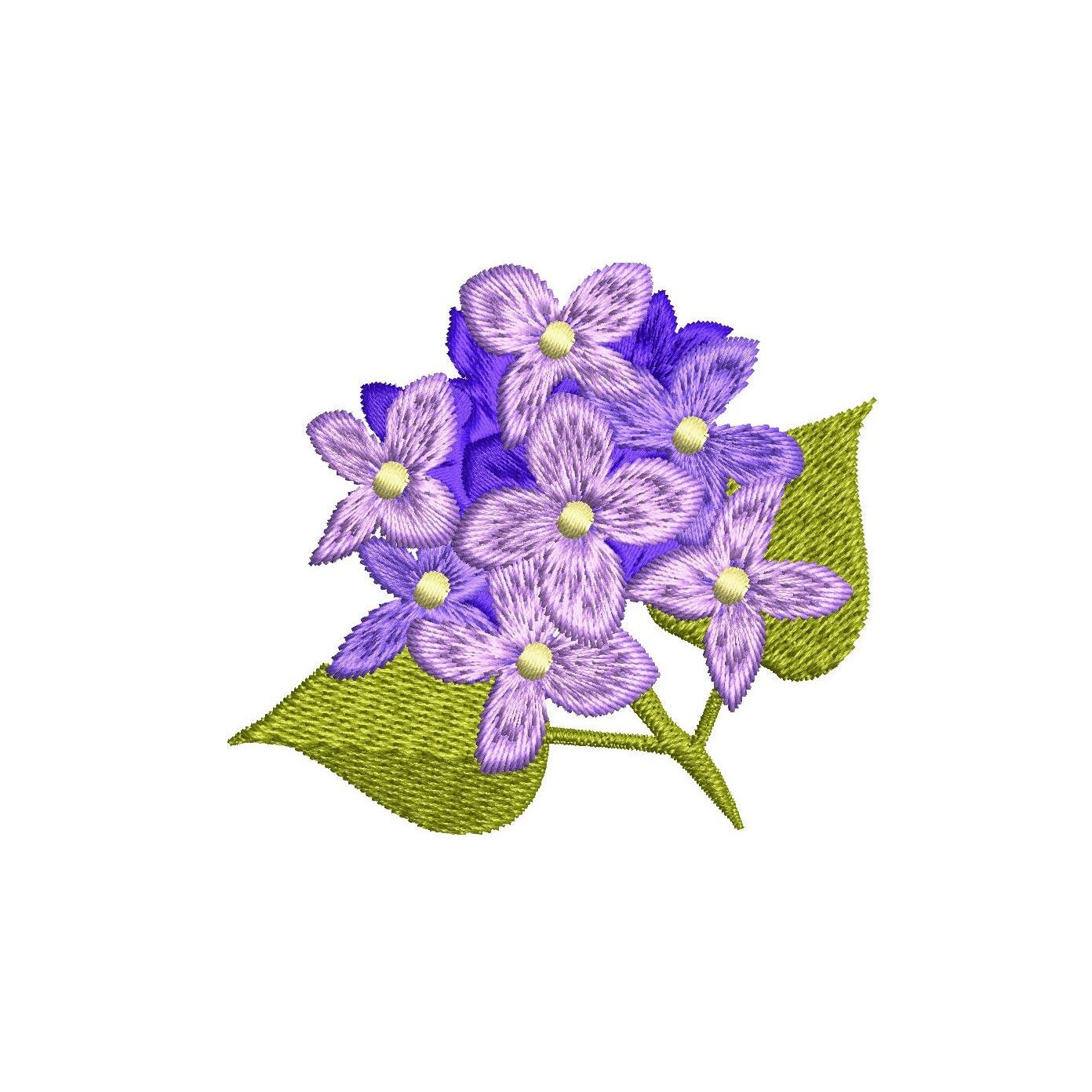 4 Sizes "lilac" Machine Embroidery Design - Etsy