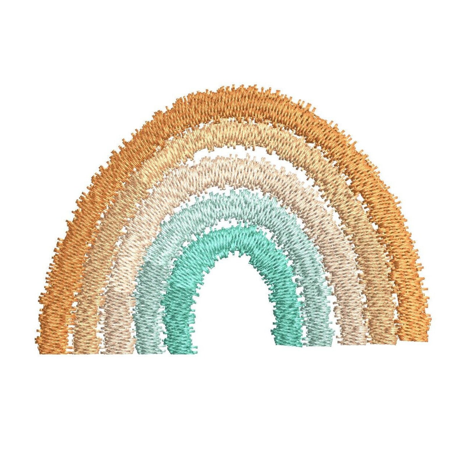 5 Sizes "rainbow" Machine Embroidery Design - Etsy