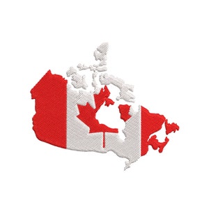 5 Sizes "Canada" Machine Embroidery Design