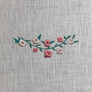 5 Sizes "Floral Border" Machine Embroidery Design