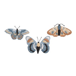 3 Sizes &quot;Butterflies&quot; Machine Embroidery Design