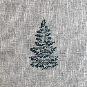 Winter Christmas Tree Machine Embroidery Design – 5 Sizes | Holiday Embroidery Pattern | Xmas Decor DIY