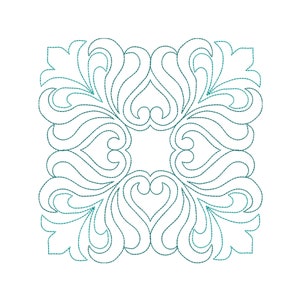 14 maten &quot;Sierquiltblok&quot; Triple Stitch Machine Borduurontwerp