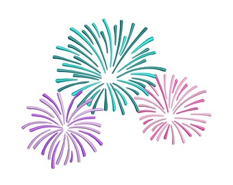 7 Sizes "Firework" Machine Embroidery Design