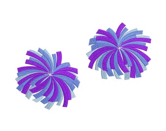 10 Sizes "Pom-poms" Machine Embroidery Design