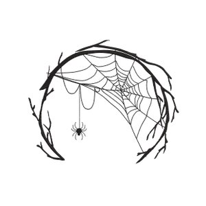 6 Sizes "Halloween Wreath" Machine Embroidery Design