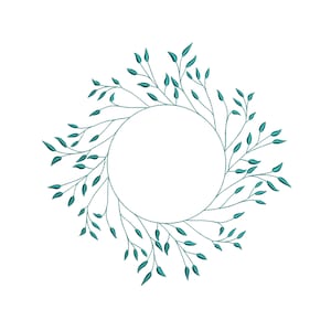 7 Sizes &quot;Wreath&quot; Machine Embroidery Design