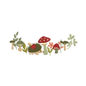 Diseño de bordado de máquina "Bosque" de 6 tamaños