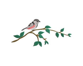 3 Sizes "Bird" Machine Embroidery Design