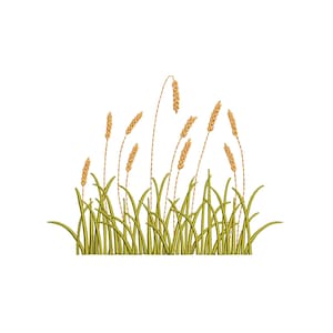 6 Sizes &quot;Wheat Field&quot; Machine Embroidery Design