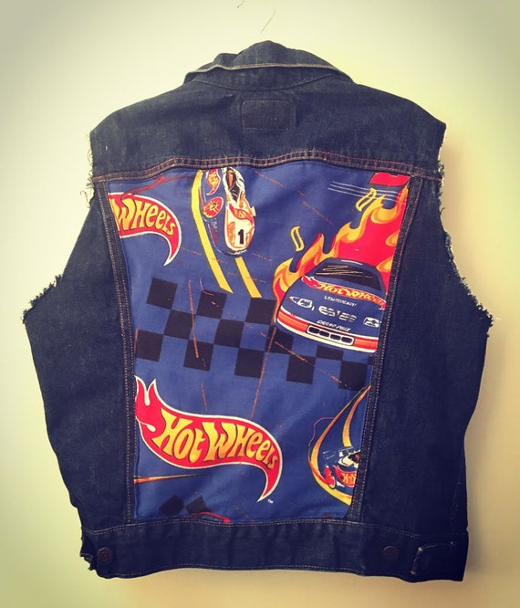 Second Hand Large Sleeveless Hot Wheels Levi's Denim Jacket