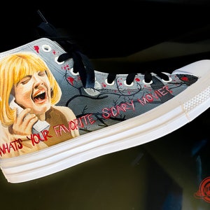 Scream Chuck Taylors - Halloween gift - Halloween Shoes - Handpainted Converse
