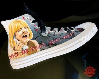 Scream Chuck Taylors - Halloween gift - Halloween Shoes - Handpainted Converse