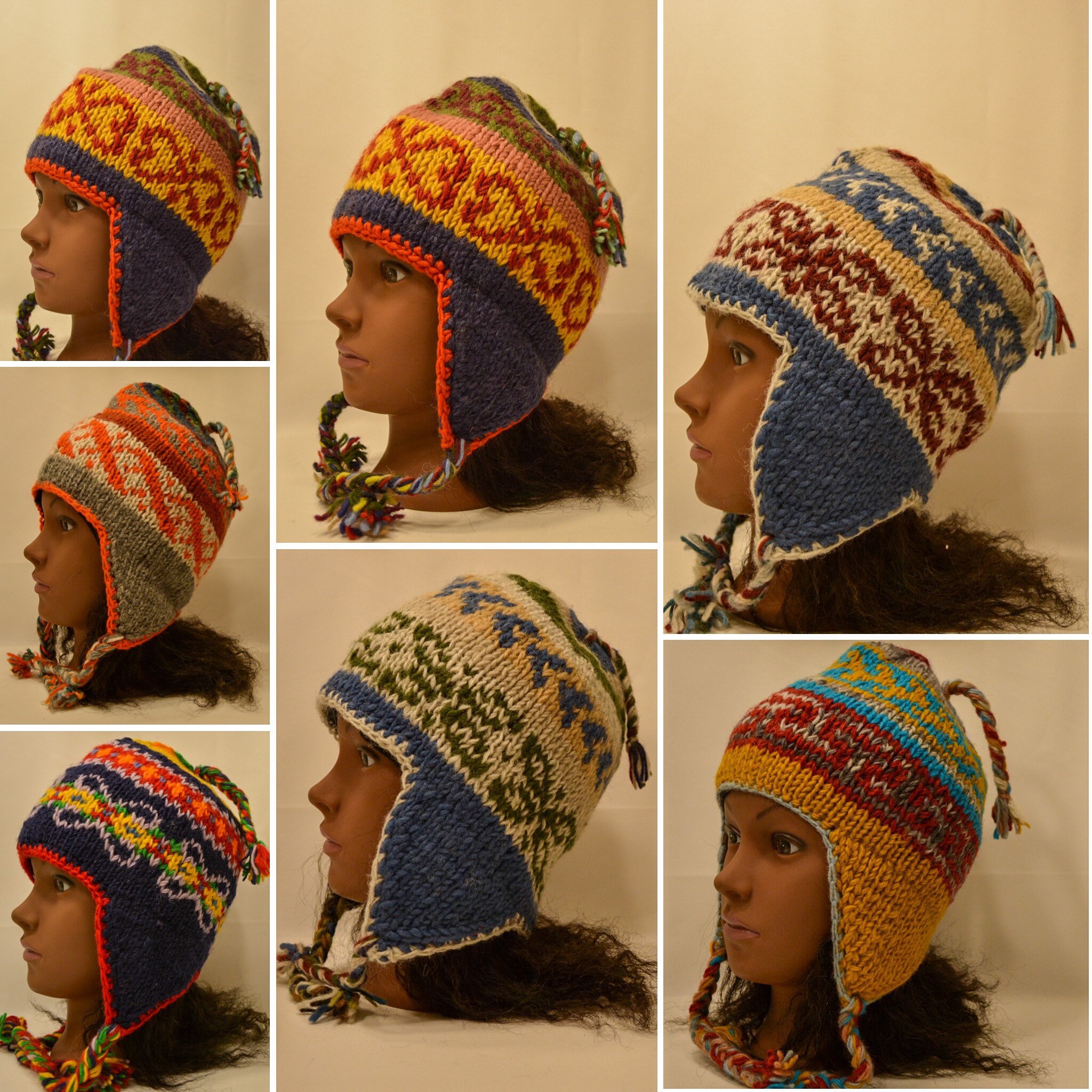 Hand Knit Himalayan Sherpa Cap 100 