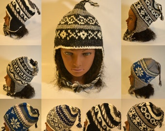 Tigerstars Nepalese Hand Knit Lion 100% Wool Hat Tigerstars Nepalese Hand Knit Lion 100% Wool Hat