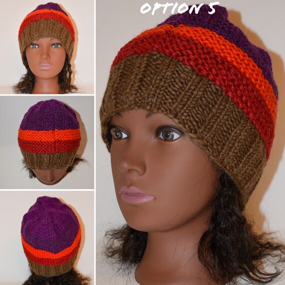 Hand Knit Himalayan Beanie Cap 100 