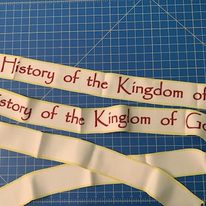 Geschichte des Reiches Gottes Timeline-Titel - Stoffstreifen - Katechese vom Guten Hirten Stufe 2 und Stufe 3