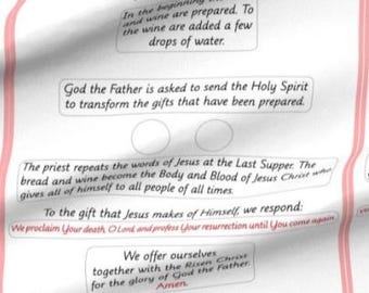 Mass Prayers: Synthesis of the Mass Chart - Level 2 Catechesis of the Good Shepherd Atrium