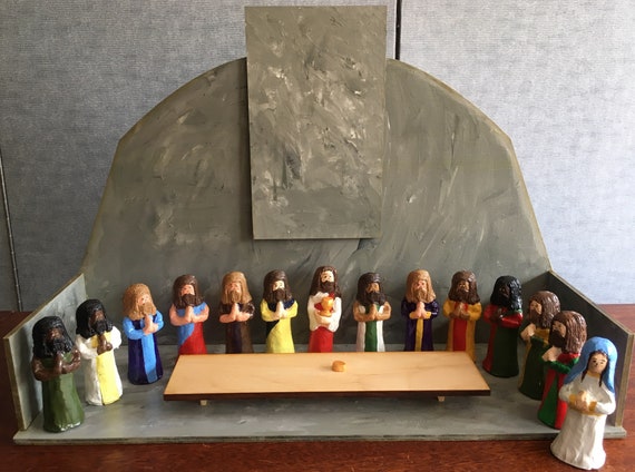 Origin of the Liturgy: Word and Eucharist - Dioramas - Cenacle and