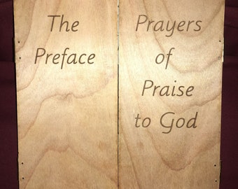 Mass Prayers: Preface - Engraved or Unengraved - Catechesis of the Good Shepherd Level 3
