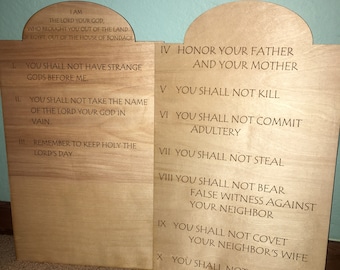 Ten Commandments Tablets - PLAIN - Level 3 Catechesis of the Good Shepherd