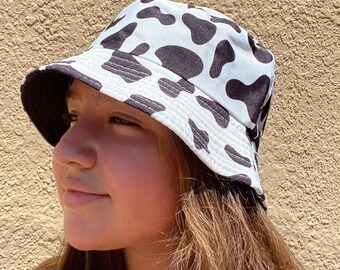 Bucket Hat Etsy - cow print hat roblox
