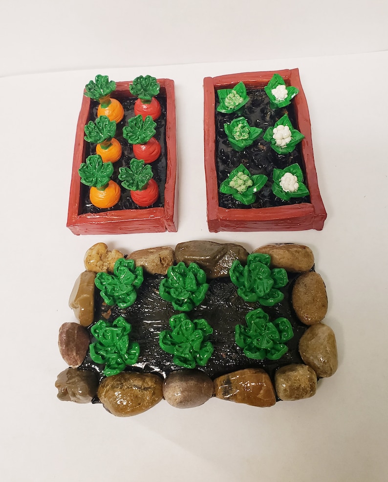 Fairy Garden Food Fairy Garden Farm Food Decoration Fairy Garden Raised Vegetable Garden Diorama Farm Decoration Miniature Food