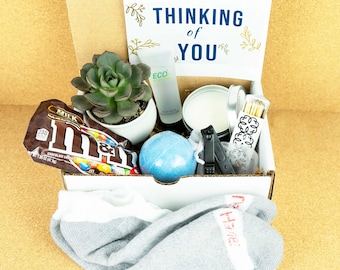 good thinking of you gifts for him Man Gift Box. Gift Box For Men. THINKING OF YOU. Gift for Him. Succulent Gift Box. Gift For Man. Anniversary Gift For Man.