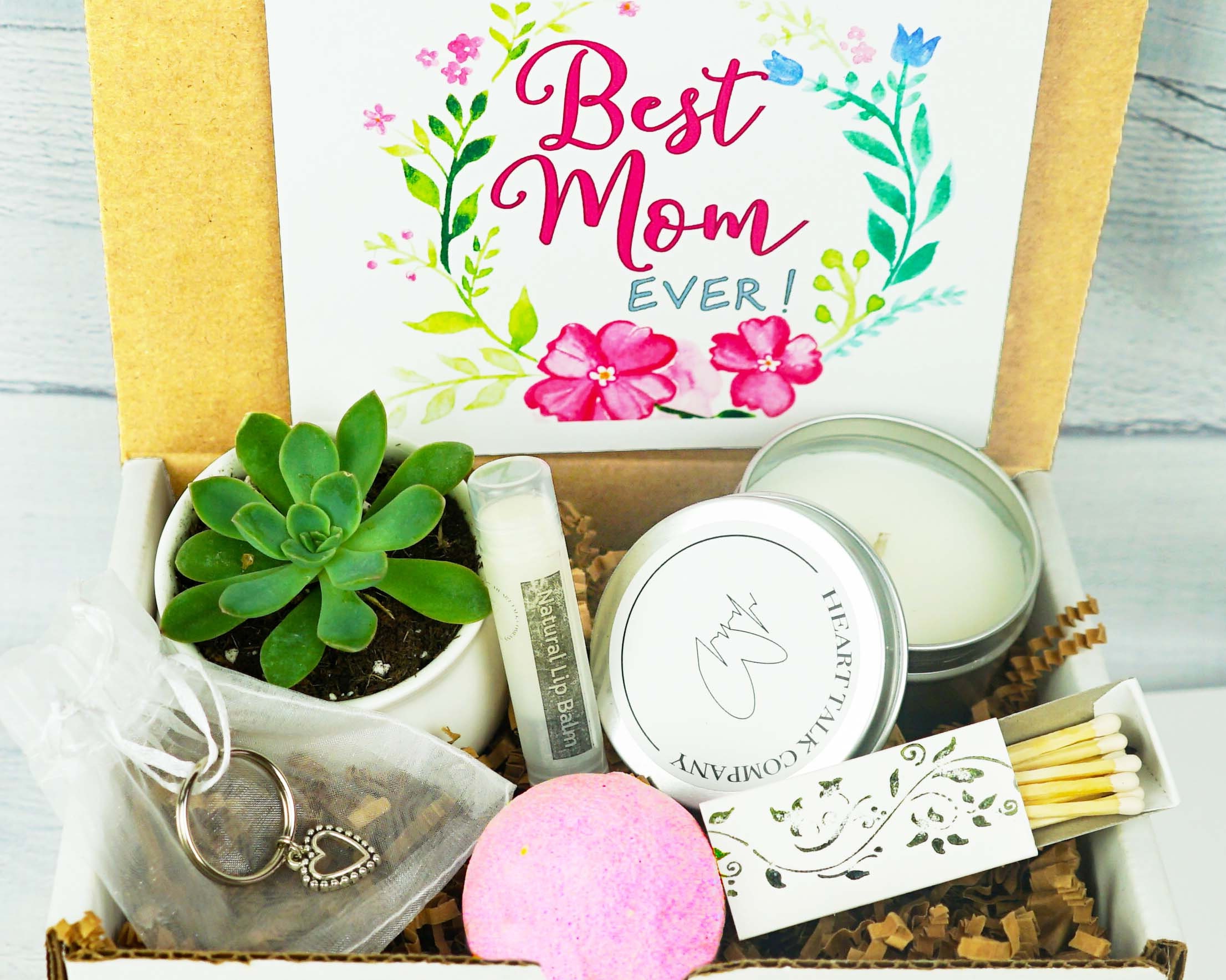 Best Mom Ever, Gift For Mother, Mother's Day Gift, Live Succulents, Ha –  Plant Box Co