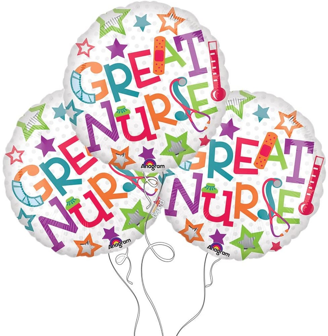 Nurse Great Nurse Bouquet Balloon Set Mylar Balloons Etsy