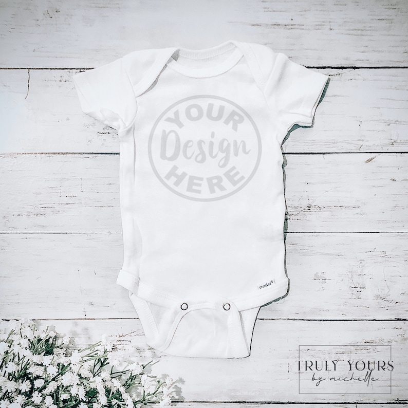 Download White Onesie Mockup / Digital Download / JPG / Gerber Onesie | Etsy