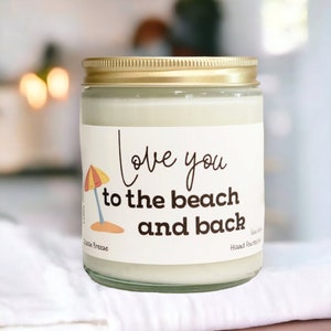 Homemade candle, beach themed gift, best friend candle, beach candle, funny candle, cute candle, beach themed décor, double wick candle