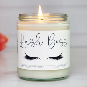 Lash boss - gift for eyelash tech - lash boss candle - lash tech gift - eyelash candle - lash tech - appreciation gift - funny candles