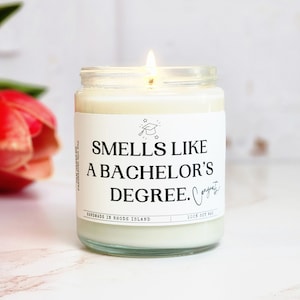 Bachelor-Abschluss-Geschenk, Bachelor-Abschluss-Geschenk für Sie / Ihn, Abschluss-Geschenkideen, Bachelor-Abschluss-Kerze, Kerze für grad
