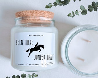 Gift for horse lovers - gift for horse trainer - horse candle - equestrian gifts - horse gifts - horse lover - scented candles - soy candle