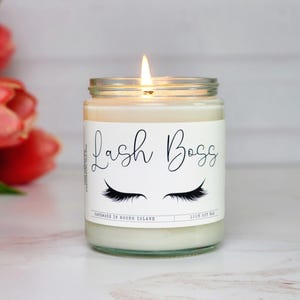 Lash boss - gift for eyelash tech - lash boss candle - lash tech gift - eyelash candle - lash tech - appreciation gift - funny candles