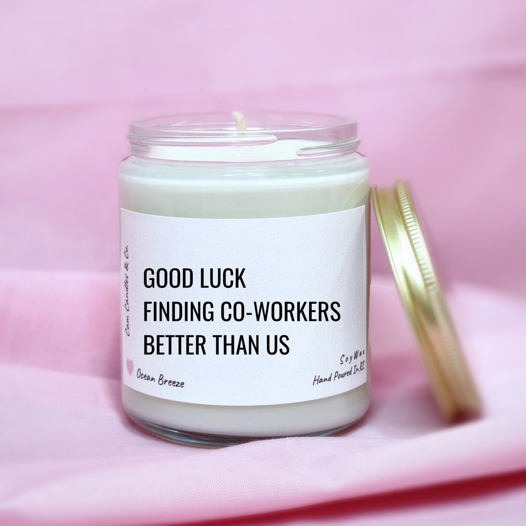 Coworker Goodbye Gift, Coworker Leaving Gift, Funny Candle, Coworker