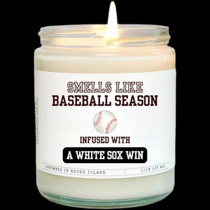 Chicago White Sox MLB Gift | White Sox Game Day Candle | Gifts For Him | MLB Gift Candle | Baseball Gift | Lucky Game Day Candle