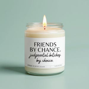 Funny friendship candle - sarcastic candle for friend - best friend birthday gift - gifts for her - funny candles - candles for bestie