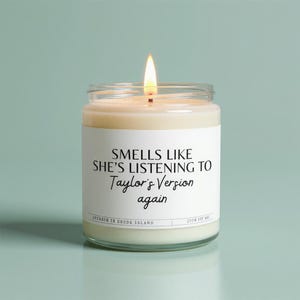 Taylor Swiftie Candle: Vegan Soy Wax, Various Scents