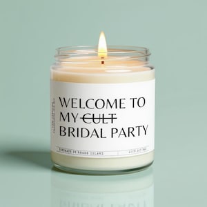 Bridesmaid Proposal Candle: Soy Wax Bridal Party Gift