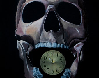 STAMPA digitale - Orologio della morte - opere d'arte originali, stampa digitale