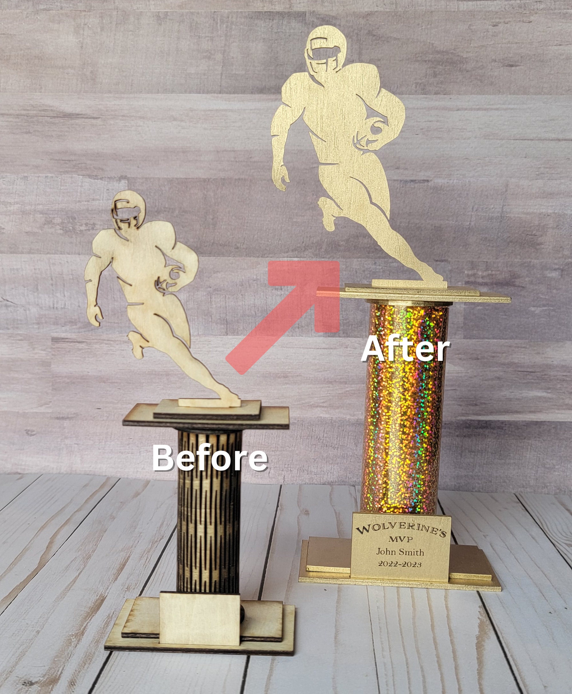 Custom Trophies, Laser Cutting, SVG Files, Sports Trophy, Personalized ...