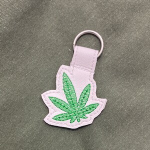 Mary Jane Embroidered Key Chain