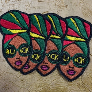Beautiful Sister With Head Wrap- Iron On Patch