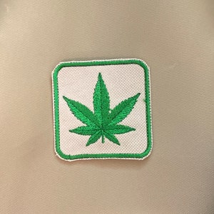 Marijuana Leaf Iron-On Patch