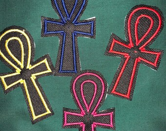 1 parche termoadhesivo Ankh de 4 pulgadas