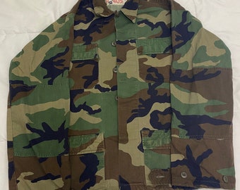 Small Short Vintage BDU Jacket - Customizable with 5 patches