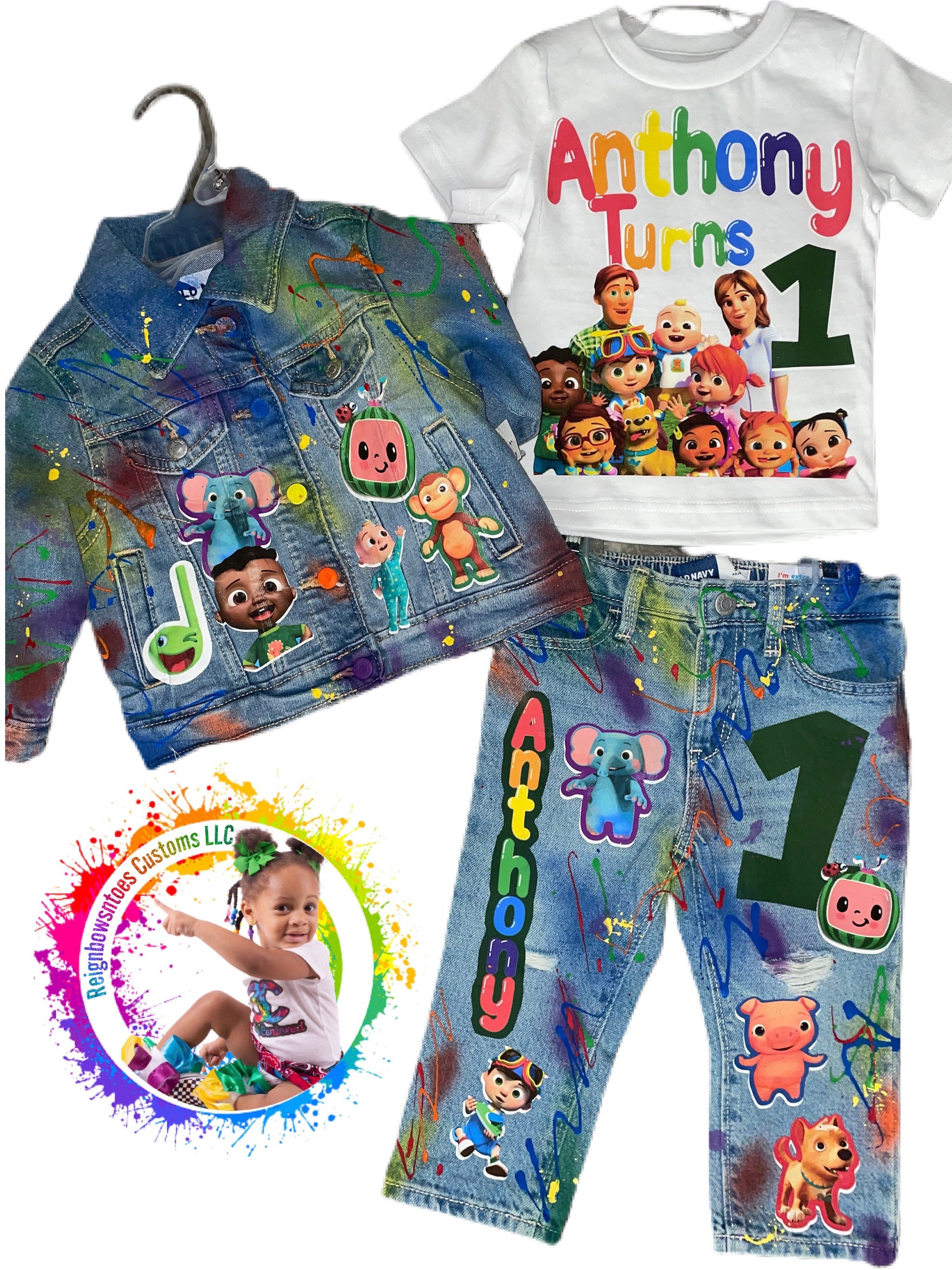 Cocomelon Denim Outfit Boys Cocomelon 
